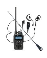 ICOM ProHunt D52 Digital/Analog Jaktradio 155 MHz Bluetooth, med headset och skogsantenn