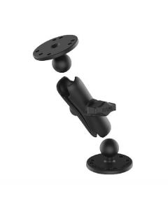 RAM Universal Double Ball Mount with Two Round Plates (B-size)